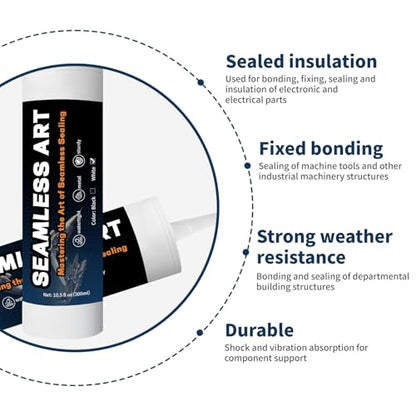White Automotive Seam Sealer, Polyurethane Seam Sealer Automotive-10oz