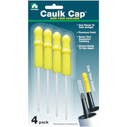 CCY Caulk Saver, Reusable Tube Sealer with Puncture Pin, 4 Pack