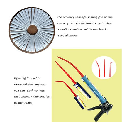 Caulking Nozzle Extension Tube, 3 PCS