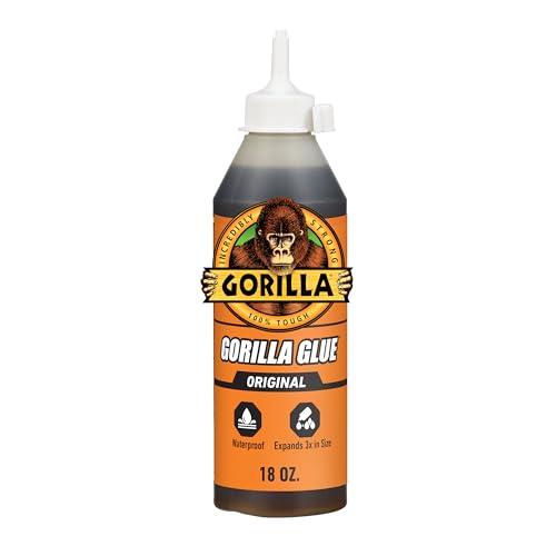 Gorilla Original Glue, Expands Into Materials, Brown, 18 oz