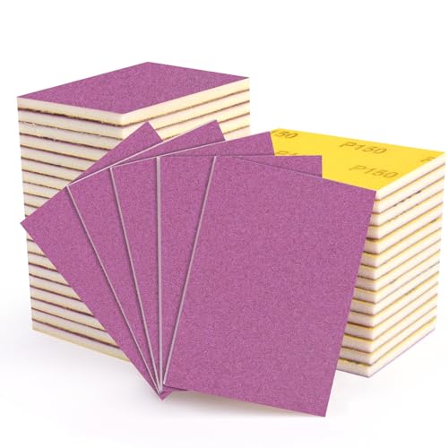 20Pcs Sanding Sponge 150 Grit Wet Dry Soft Foam Hand Sander Block - size: 20pcs 150 Grit, style: Ceramic Sand