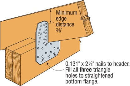 Simpson Strong-Tie H14 H14 18-Gauge Galvanized Hurricane Tie - size: 1 Each