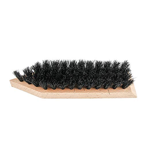 Hardwood Shoe & Boot Sole Brush with Stiff Coco Bristles (2 Pack) - color: Set: 1 Black | 1 Grey-brown