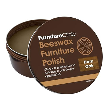 Furniture Clinic Beeswax Furniture Polish, Natural Wax, Dark Oak - style: Dark Oak