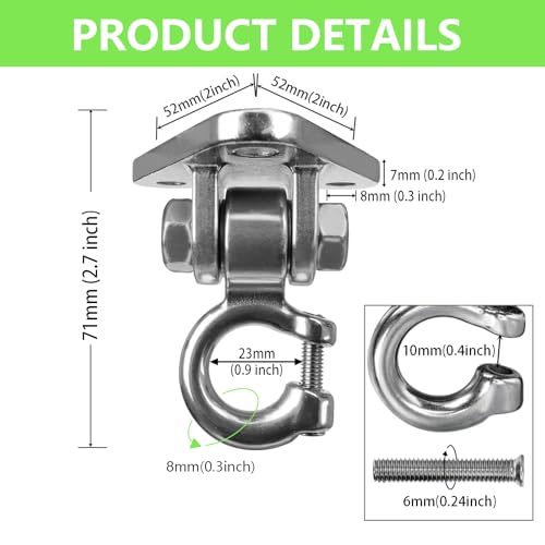 Heavy Duty Stainless Steel Swing Hangers - size: Styel 1 PS