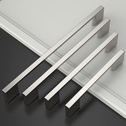 Amerdeco 10 Pack Brushed Satin Nickel Cabinet Pulls 5" - color: Brushed Satin Nickel, size: 5" hole center