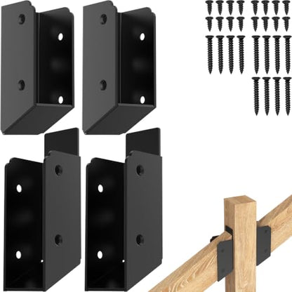 ForoGore 4 PCS 30° Stair 2”x 4” Stainless Steel Deck Railing Brackets - size: Angle 30°