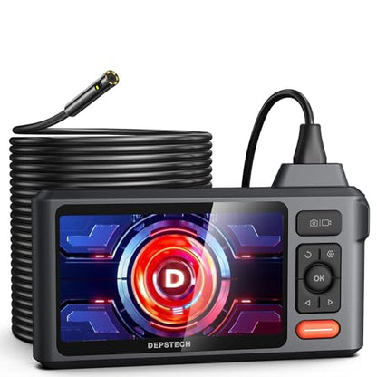 DEPSTECH 50FT Endoscope Camera, Dual Lens 5" IPS Screen Inspection Camera