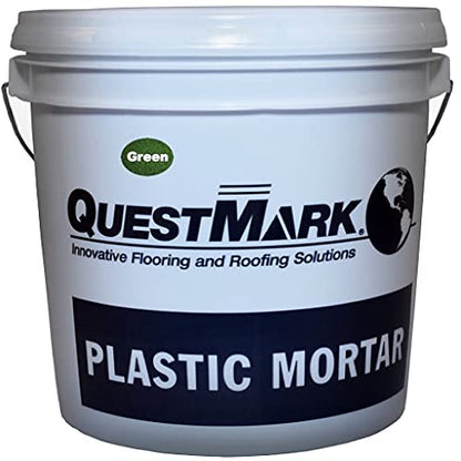 QuestMark 2105 Standard Epoxy Concrete Floor Patch and Resurfacer - 2 Gallon Unit, Green - Fill and Repair Cracks, Holes, Pits and Spalling - color: Green, size: 2 Gallon Unit