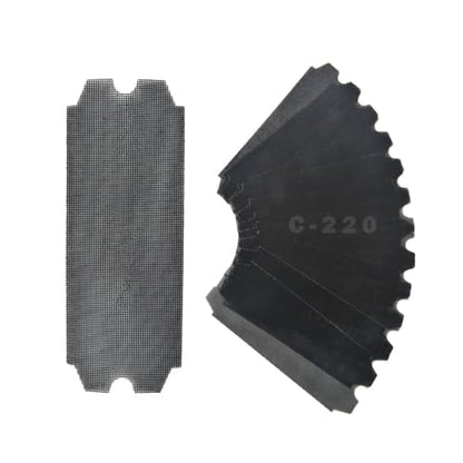 SCOTTCHEN Drywall Sanding Screen Mesh Sheet 4-3/16" x 11-1/4" Grit #220-12pcs - style: #220-12pcs