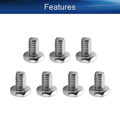 30Pcs M4-0.7 x 6mm Pan Head Phillips Machine Screws - size: M4 x 6mm