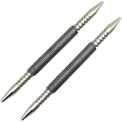 WHLLING 2-Piece Dual Head Combo Nail Setter, 3/32″& 1/8″Spring Nail Set