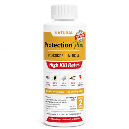 Eco-Safe Plant Protection, Broad Spectrum Insecticide, Fungicide, Miticide; Kill and Repel Mites, Whitefly, Aphids, Thrips, More; EPM Protection Plus 8 Oz Concentrate - size: 8 oz Concentrate