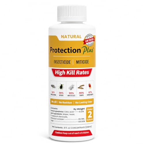 Eco-Safe Plant Protection, Broad Spectrum Insecticide, Fungicide, Miticide; Kill and Repel Mites, Whitefly, Aphids, Thrips, More; EPM Protection Plus 8 Oz Concentrate - size: 8 oz Concentrate