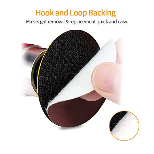 SPEEDWOX 100pcs Sanding Discs 2 inch Sandpaper 1500 Grit Hook and Loop Sanding Discs for Sanders Drill Grinder Rotary Tools Attachment Woodworking Wood Auto, No Hole - style: 1500 Grit