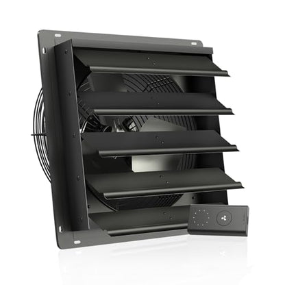 AC Infinity AIRLIFT S16, Shutter Exhaust Fan 16” with 10-Speed Controller - size: 16-Inch, Speed Controller