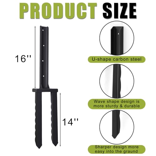 2 Pack 30" Fence Post Repair Kit for Fix 4x4|6x6 Fence Post