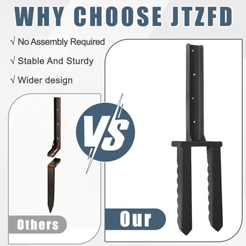 2Pcs Fence Post Repair Kit, Quick Fix Broken/Leaning Wood Post