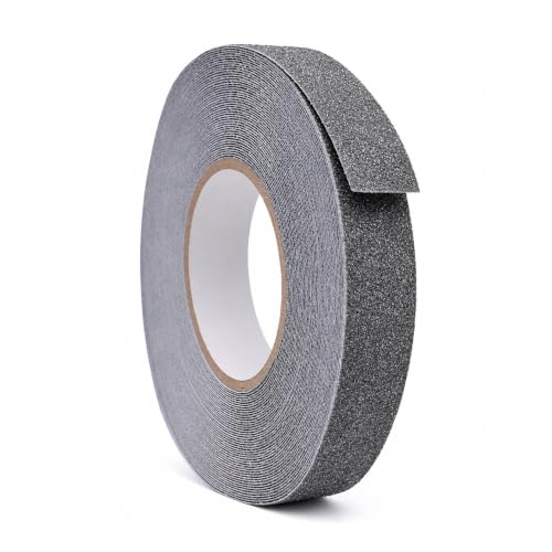 WOD Heavy Duty Anti Slip Tape Gray - 1 inch x 30 ft. Non Skid Treads Weather Proof Indoor/Outdoor Traction Tape for No Slip Stairs ASTC32 - color: Gray, size: 1 Inch (25mm)