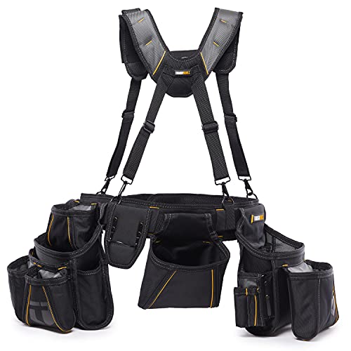 ToughBuilt - Pro Framer Suspension Rig, Tool Belt System, TB-301-6 - size: Framer Suspension Rig (Large Pouches)
