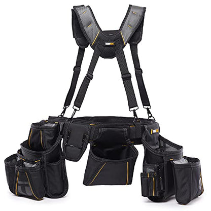 ToughBuilt - Pro Framer Suspension Rig, Tool Belt System, TB-301-6 - size: Framer Suspension Rig (Large Pouches)