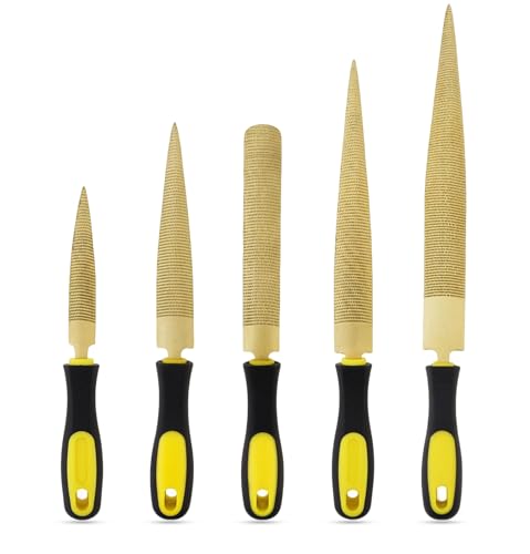 5PCS Double-Sided Wood Rasp File Set for for Woodworking