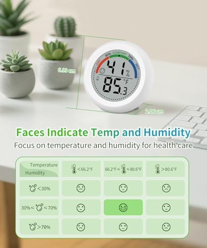 Digital Indoor Thermometer Hygrometer with Humidity Monitor