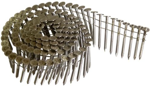 Simpson Strong-Tie S11A175RNBP 15-Degree Wire Coil, Ring-Shank Roofing Nail - 1-3/4 in. Type 304 Stainless Steel, Full Round Head, Annular Ring-Shank (480-Qty)
