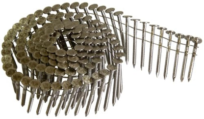 Simpson Strong-Tie S11A175RNBP 15-Degree Wire Coil, Ring-Shank Roofing Nail - 1-3/4 in. Type 304 Stainless Steel, Full Round Head, Annular Ring-Shank (480-Qty)