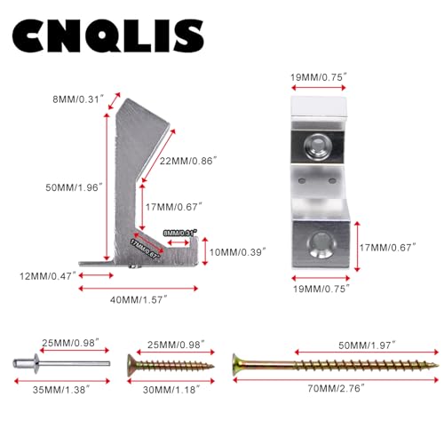 CNQLIS Squeaky Floor Repair Kit – with Holes, 12Pcs, White, 5/8"+ Subfloor - color: White