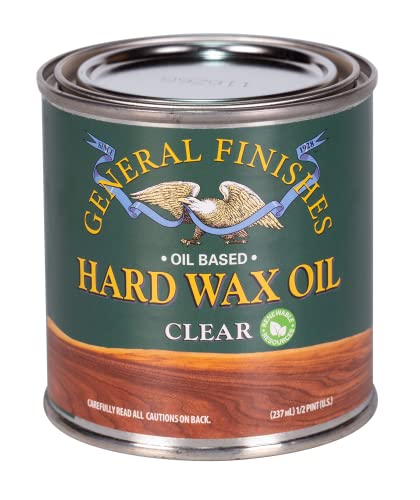 General Finishes Hard Wax Oil, 1 Pint, Clear - color: Clear, size: 1 Pint