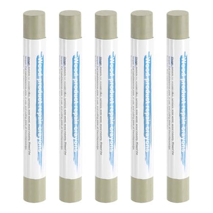 HARFINGTON 5pcs Wood Filler Sticks Wooden Wax Touch Up Furniture Repair Crayons for Scratch Hole Wood, Olive Green - color: Olive Green