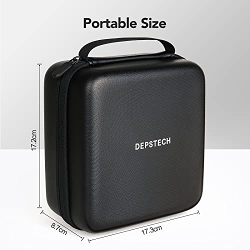 DEPSTECH Original Endoscope Case, Wireless Borescope Carrying Bag WiFi & USB Scope Cameras, Upgraded Large-Capacity Hardshell Case, Compatible with 4.3" Inspection Camera DS300, Black