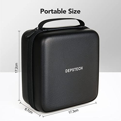 DEPSTECH Original Endoscope Case, Wireless Borescope Carrying Bag WiFi & USB Scope Cameras, Upgraded Large-Capacity Hardshell Case, Compatible with 4.3" Inspection Camera DS300, Black