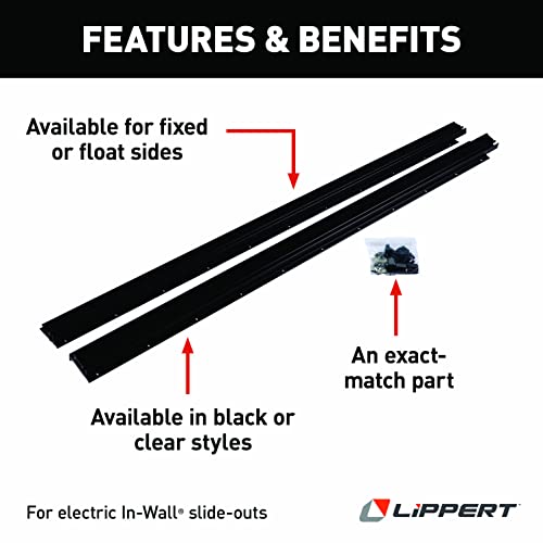 Lippert Components - 366211 Dual Rack Repair Kit - color: Black, style: Float Side