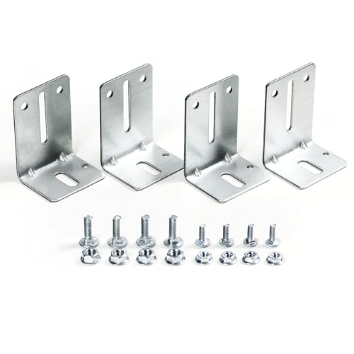 Garage Door Track Jamb Bracket J6, 4 Pack L-Shape Wall Mount