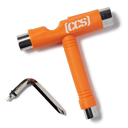 [CCS] Skateboard Tool - All in One T Tool, Metal T Tool W/Grip File, or Y Tool W/Rethreader - color: Orange