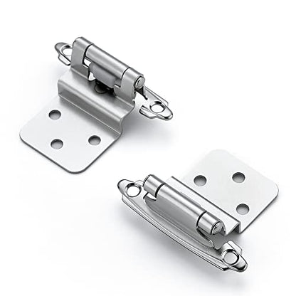 Ravinte 3/8" Inset Polished Chrome Cabinet Hinges 60 Pack (30 Pairs) - color: Polished Chrome