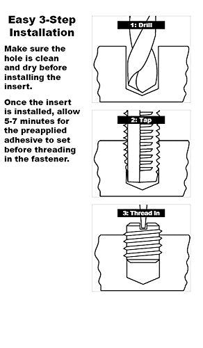 E-Z LOK Thread Insert, 0.5625-18 Internal, 0.75-10 External, 5 ct - style: 9/16-18 Internal Threads, 3/4-10 External Threads, 0.656 Length