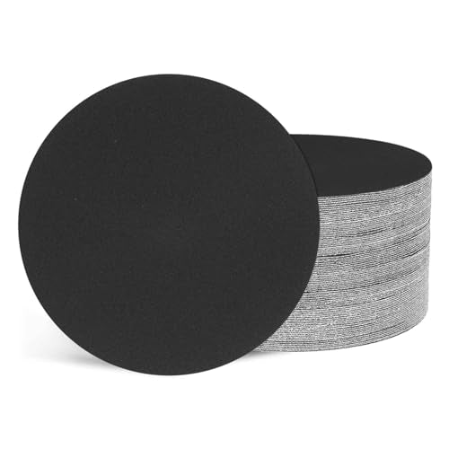 50Pcs Sanding Discs 5In 240Grit Hook and Loop Sandpapers Black - color: Black, size: 5 Inch(240 Grit)