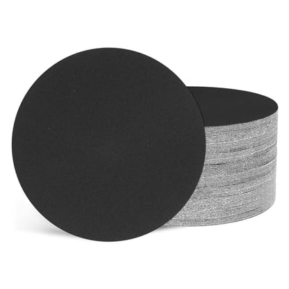 50Pcs Sanding Discs 5In 240Grit Hook and Loop Sandpapers Black - color: Black, size: 5 Inch(240 Grit)