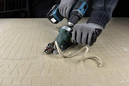 PacTool Snapper Shear Pro - Fiber Cement Cutting Tool for Siding Pros - style: Universal Shear Head / Attaches to any drill