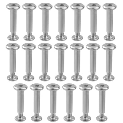 20 Sets M3 x 16mm Silver Furniture Screws,Hex Drive Rivet Socket - size: M3 x 16mm; Silver