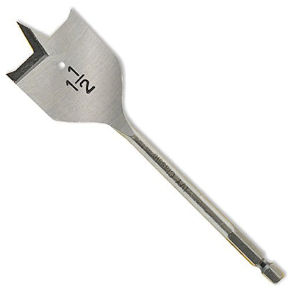 IVY Classic 10724 1-1/2 x 6-Inch Swift Bore® Wood Spade Bit, High-Carbon Steel, 1/Card - size: 1-1/2 x 6"