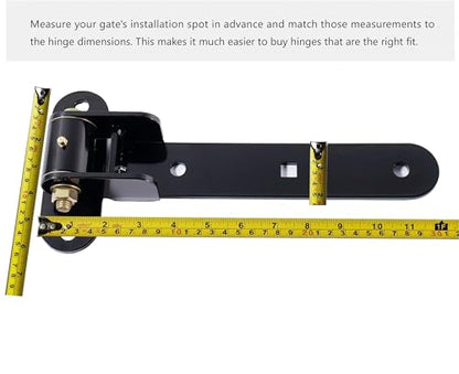13" Heavy Duty Strap Gate Hinges,900LBS Load Capacity,Thickened Solid Steel - size: Large-R