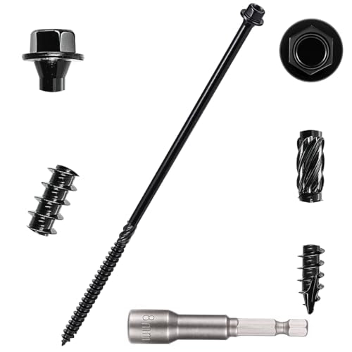 50 PCS #14 x 8” Wood Structural Screws Heavy Duty Hex Head Screws - size: #14x8"