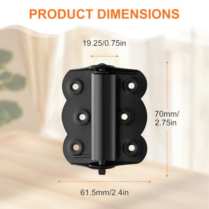 8Pcs Stainless Steel Spring Self Closing Door Hinges