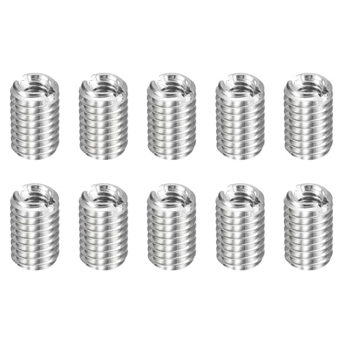 HARFINGTON 10pcs Thread Repair Inserts M5 x 0.8 Male to M3 x 0.5 Female Thread 8mm Long Stainless Steel Reducing Nuts Metric Self Tapping Sleeves Threaded Reducer Industrial Fasteners - size: M5 x 0.8 Male to M3 x 0.5 Female x 8mm