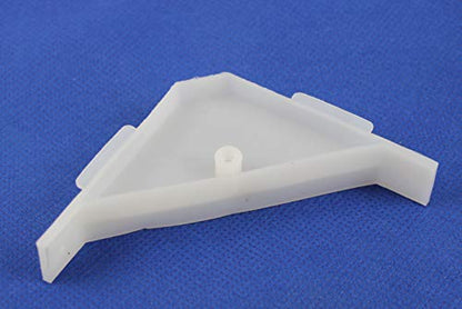 Berta 12-Pack, 90 Degree Cabinet Triangle Bracket, Plastic White Corner Support Braces - size: 12