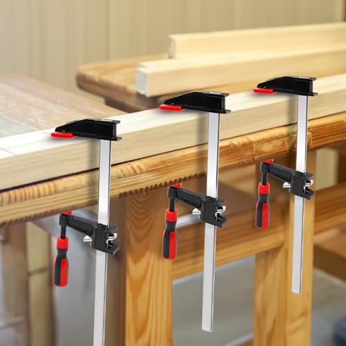 ZAVOOS 4 Pack Bar Clamps for Woodworking, 12 Inch, Medium Duty